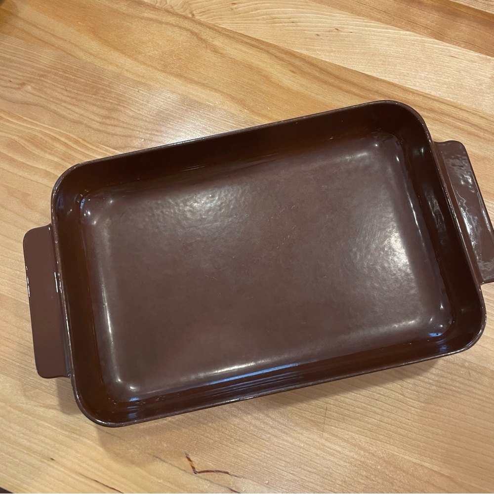Mid century modern casserole cast iron made in Waterford Ireland